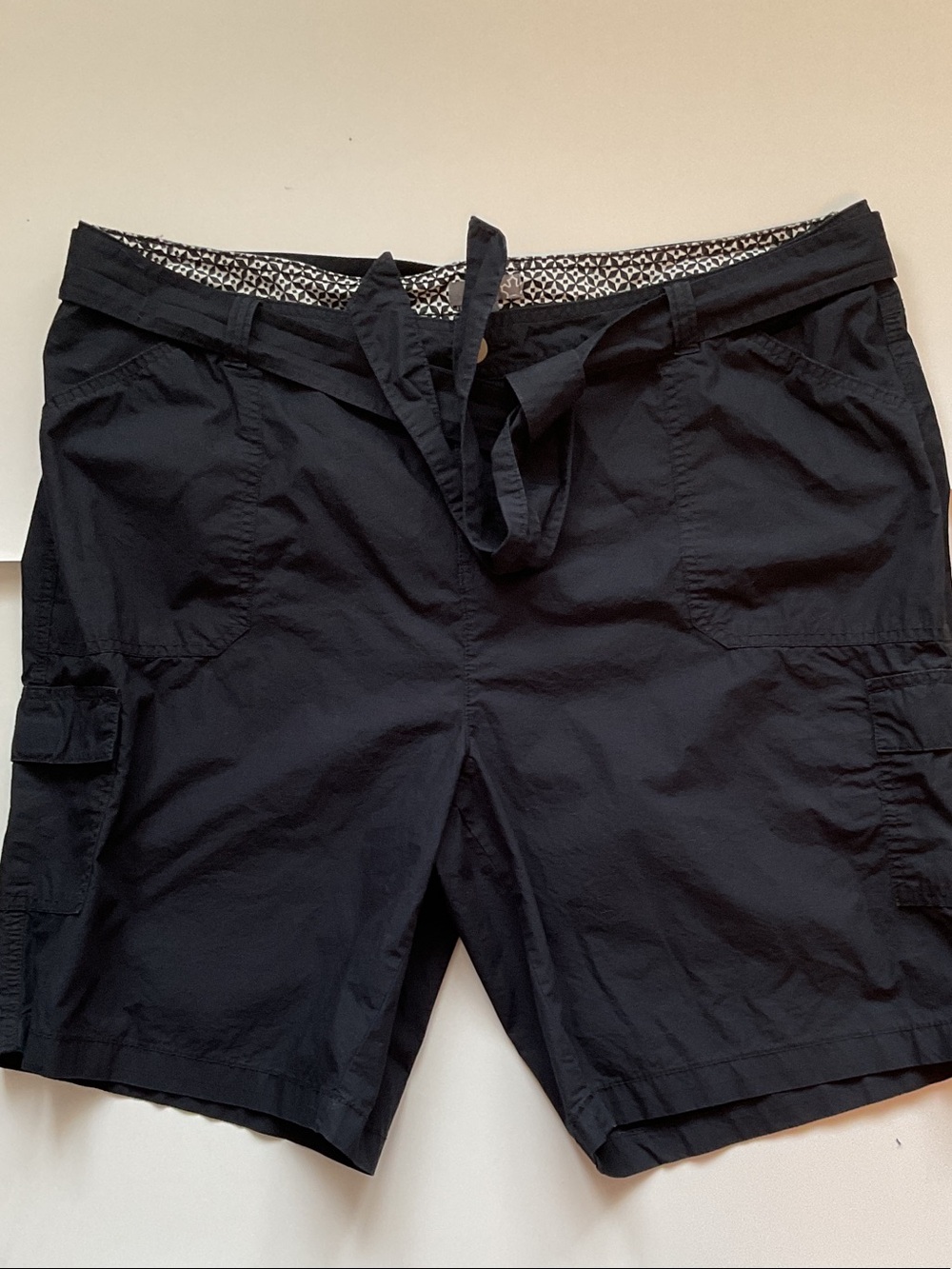 Sears Cargo Shorts with Tie Waist